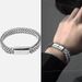 Strong Hip Hop Bracelet Personality Motorcycle Chain Thick Bracelet Punk Style Stainless Steel Titanium Steel Bracelet_ipsvogv.com