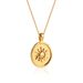 Retro Trend Gold Sun And Moon Oval Necklace Plated With Fashion Versatile Necklace_ipsvogv.com