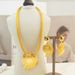 Gold Plated Flowers, Jewelry, Computer Chip Set, Wedding Gift, Bride Necklace, Earring Pendant, Luxurious Jewelry_ipsvogv.com