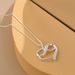 S Sterling Necklace Fashionable Silver Plated Eternal Love Pendant With Small Design Sense SVN471_ipsvogv.com