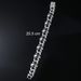 New Fashion Exaggerated Splicing Single Layer Skull Inlaid with Diamonds Cuban Necklace Jewelry_ipsvogv.com