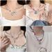 Versatile Colorful Beaded Necklace For Women With Light Luxury High Sense, Small And Popular Design, Internet Celebrity_ipsvogv.com