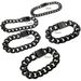 Men Bracelet Bling 316L Stainless Steel Black Tone Polished Chain Width: 9~16mm_ipsvogv.com