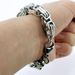 Men's 10mm Width Stainless Steel Original Color Solid Chain Bracelet_ipsvogv.com