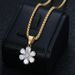 316 Stainless Steel Gold Pendant Jewelry Simple Geometric Inlaid 3A Zircon Necklace_ipsvogv.com