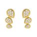 Women's Jewelry Beaded Edge Full Diamond Teardrop Shaped Diamond Stud Earrings Arranged In A Personalized Fashion Jewelry Set French Style_ipsvogv.com