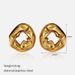 Women’s Jewelry Set Fashion Exaggerated Irregular Concave And Convex Lava Earrings Alternative Folds Niche Earrings Versatile Ins Earrings_ipsvogv.com