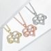 Infinity Symbol 8-character Peach Heart Sweater Chain, New Niche High-end Bow Love Necklace_ipsvogv.com