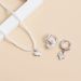 Fashion Double-ring Dual-purpose Earrings, Light Luxury Zircon Love Pendant Accessories Earrings For Women_ipsvogv.com
