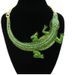 Halloween with celebrity crocodile shaped diamond studded women's collarbone chain necklace and collar_ipsvogv.com