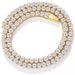 Titanium Steel White Trendy Style Inlaid Zircon Light Luxury Single Row Full Diamond Tennis Hip-Hop Necklace_ipsvogv.com