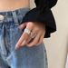 Women's Colorless Moonlight Stone With Spanish Opening, High End Design, Cold Wind Pearl Ring_ipsvogv.com