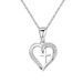 Women’s Jewelry Set Fashion Love Cross Necklace Heart Shaped Pendant Love Ornament Clavicle Chain_ipsvogv.com