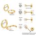 Women’s Jewelry Set Fashion Real Gold Brass Electroplating Fashionable Simple Versatile Pearl Ear Bone Stud Earring Combination Set_ipsvogv.com