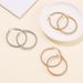 Women's Jewelry Fashion Temperament Slim Simple Personality Earrings 39m Wide Edge Round Bead Stainless Steel Earrings Female Jewelry_ipsvogv.com