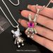 Mobile Mechanical Rabbit Necklace Men, Hip-hop Trendy Accessories For Women, Niche Design, Instagram Couple Sweater_ipsvogv.com