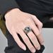 Retro Nordic Viking Eternal Knot Battle Axe Titanium Steel Ring Celtic Triangle Knot Stainless Steel Hand Jewelry_ipsvogv.com