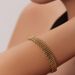 Trndy Mtal Coars Opn Titanium Stl Braclt Womn's Clavicl Waving Snak Bon Chain Jwlry Simpl And_ipsvogv.com