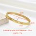 Bangles Titanium Steel Tank Pattern Simple Bracelet Stainless Steel Plated Light Luxury Buckle Bracelet Female_ipsvogv.com