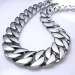 316L Stainless Steel Primary Color Curb 32mm Width Band 16-30 Inch Length Solid Heavy Necklace Jewelry_ipsvogv.com