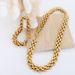 Cold Wind Exaggerated Trendy Cool Elegant Jewelry Set Buckle Design Thick Chain Personality Necklace Versatile Gold Plated Bracelet_ipsvogv.com