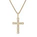 Hip Hop Circle Zircon Cross Pendant Street Dance Rap DJ Singer Accessories_ipsvogv.com