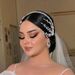 Exquisite Handmade Beaded Headband, Hair Pressing Headband, Pearl Rhinestone Hair Accessories, Wedding Veil Accessories_ipsvogv.com