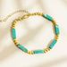 French Color Hand Made Beads Retro Natural Stone Tube Bead Bracelet Fashion Bracelet Jewelry_ipsvogv.com