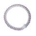 Hip Hop Colored Rhinestone Bracelet 20mm Rainbow Necklace, Mixed Color Cuban Necklace_ipsvogv.com