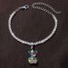 Hot-selling Mixed Color Resin Cute Bear Anklet Women's Shiny Naked Diamond Pendant Anklet_ipsvogv.com