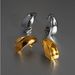 Unisex Spring And Summer INS Retro Gold Plated Titanium Steel Fine Polished Hollow Melon Seeds Gypsy Earrings_ipsvogv.com