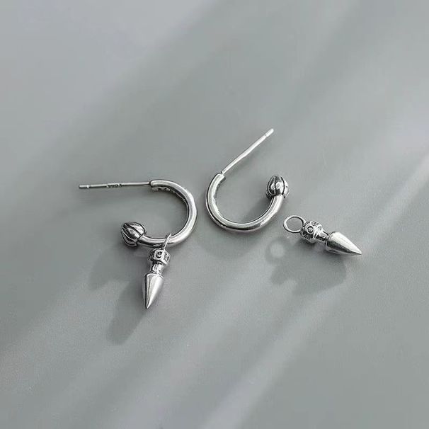 Simple And Versatile Half Circle Cone Earrings, Light Luxury Earrings, High End Earrings, Personalized Design Earrings, New Accessories_ipsvogv.com
