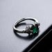 Green Zircon Ring Men, With A High-end Feel Personalized Light Luxury, Versatile Trendy For Women, Niche Design, And_ipsvogv.com