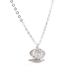 Sweet Pearl Shell Necklace Fan Shaped Pendant With Collar Chain That Can Open Personalized, Simple, And Versatile_ipsvogv.com