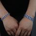 Men's Jewelry Square Blue Zircon Bracelet Inlaid Zircon Hip Hop Bracelet_ipsvogv.com