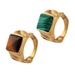 Women's Jewelry Gentle Temperament Inlaid Natural Tiger Eye Stone Ring Popular Hand Jewelry_ipsvogv.com