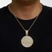 Hip Hop New Round Shield BANSB Alloy Full Diamond Pendant, Personalized And Versatile Street Men's Necklace_ipsvogv.com