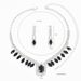 Hot Selling Evening Dress Versatile Jewelry Bride Women's Necklace Earrings Full Diamond Set_ipsvogv.com