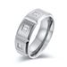 8mm titanium steel diamond matte brushed ring style unisex ring_ipsvogv.com
