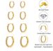 Women’s Jewelry Set Fashion Brass With Real Gold Plating Simple And Stylish Zircon Inlaid Ladies' Earrings Set Of Four_ipsvogv.com