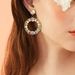 popular trendy earrings fashionable shiny circle earrings colorful vintage rhinestone earrings earring_ipsvogv.com