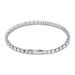 Men's Hand Jewelry Stainless Steel Tennis Chain Bracelet Woven Zircon Necklace Hip Hop Trendy Brand Titanium Steel_ipsvogv.com