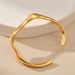 Irregular lines, twisted design, niche bracelet, thin style, versatile business commuting, cold style bracelet, color retention_ipsvogv.com
