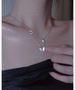 S999 Sterling Silver Double Layer Butterfly Necklace Female Niche Cold Style Sterling Silver Stacking Clavicle Chain 520 For Girlfriend_ipsvogv.com