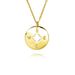 Copper Gold Plated Diamond Six Pointed Star Necklace Female Sterling Silver Trendy Internet Celebrity Douyin Same Style Compass Lucky Clavicle Chain_ipsvogv.com