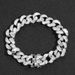 Unisex Hip Hop Men's Bracelet 13mm Wide T Square Zircon Cuban Chain Personalized Micro Inlaid Zircon Hip Hop Accessories_ipsvogv.com
