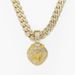 Cool full diamond personality three dimensional lion head pendant Cuban necklace Street hip hop style_ipsvogv.com