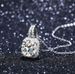 2-carat Mozambique pendant T home accessory zircon micro inlaid super sparkling classic square diamond_ipsvogv.com