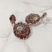 Natural Garnet Earrings, High End Design Jewelry Accessories, S925 Silver Inlaid With Natural Colored Gemstone Earrings_ipsvogv.com