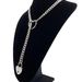 Real Gold Brass Electroplating Hot Sales Fashion Hip Hop Heart Shaped Ring Punk Rock Cuban Long Necklace_ipsvogv.com